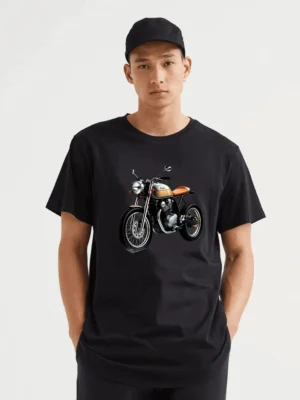 Classic Cafe Racer Shirt  Vintage Style Motorcycle Lovers Tee T-Shirt