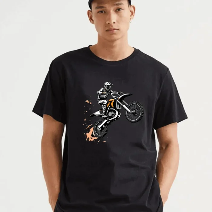 Motocross Jump Rider Shirt  Extreme Dirt Bike Racing Tee  Feciatee T-Shirt