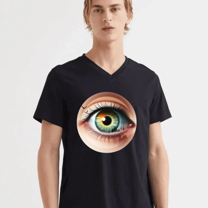 Nature In Your Eye Shirt  Surreal Landscape Iris Photography Design T-Shirt