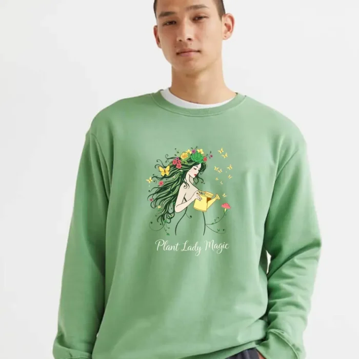 Plant Lady Magic Shirt  Whimsical Nature Fairy Watering Plants Tee Sweatshirt