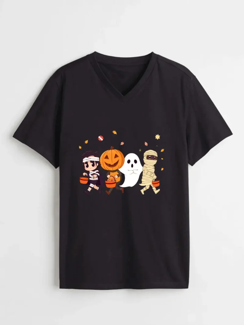 Trick-or-Treat Kawaii Kids Shirt  Cute Halloween Costumes Anime Style T-Shirt - Image 2