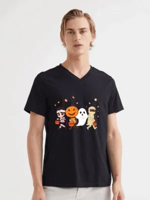 Trick-or-Treat Kawaii Kids Shirt  Cute Halloween Costumes Anime Style T-Shirt