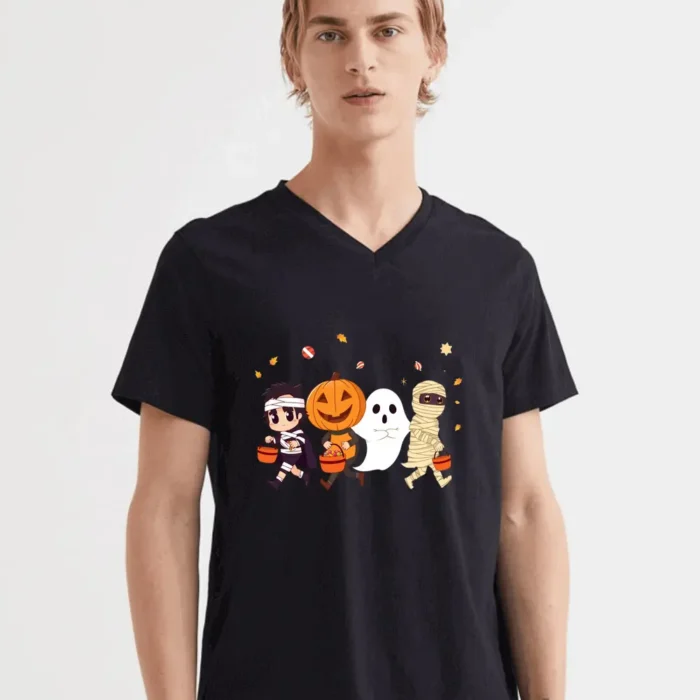 Trick-or-Treat Kawaii Kids Shirt  Cute Halloween Costumes Anime Style T-Shirt
