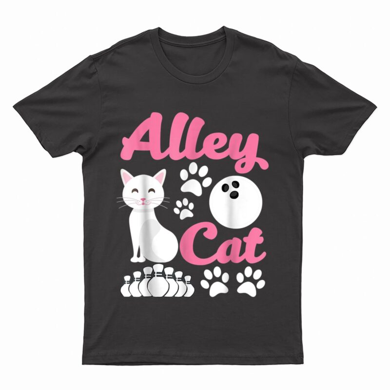 Alley C.at - Funny Bowling T-Shirt