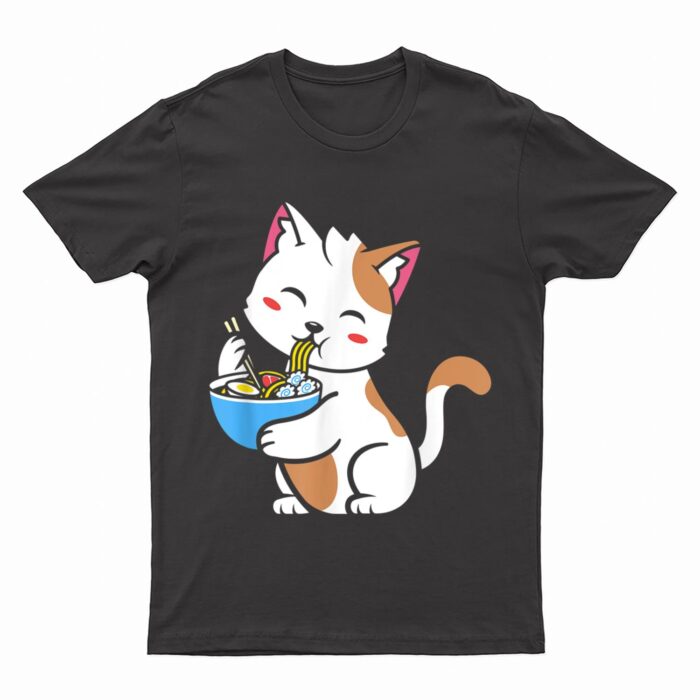Cat Ramen Anime Kawaii Teen gift T-Shirt