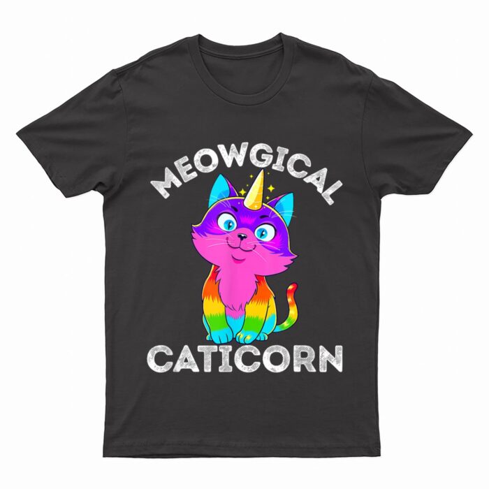 Caticorn Rainbow Funny My Cat is a Magical Unicorn Kittycorn T-Shirt