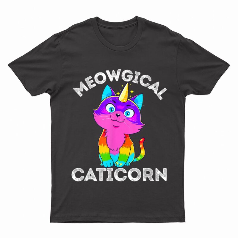 Caticorn Rainbow Funny My Cat is a Magical Unicorn Kittycorn T-Shirt
