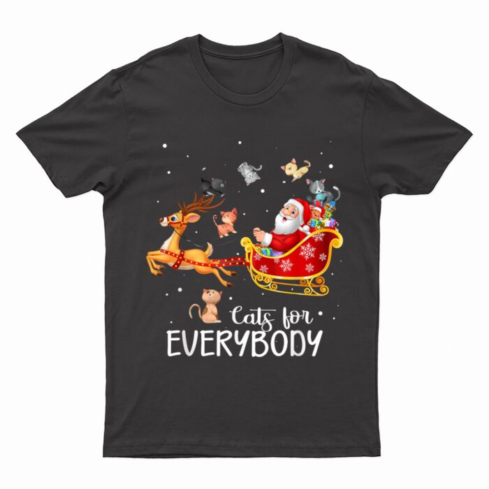 Cats For Everybody Cat Christmas Pajama Family Party Gifts T-Shirt