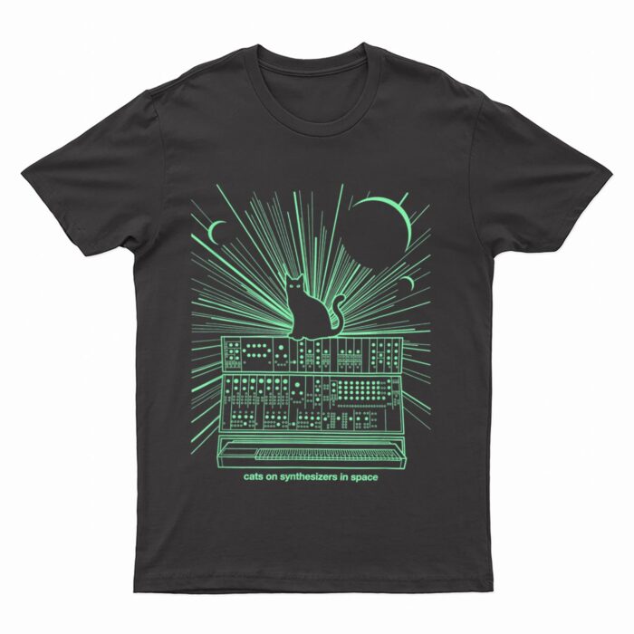 Cats On Synthesizers In Space T-Shirt