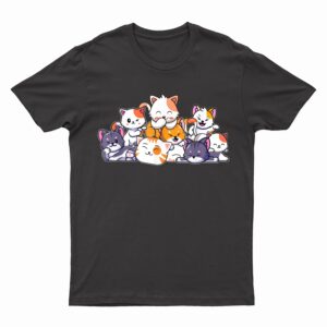 Cute Cats Anime Kawaii Japanese Otaku Neko Gift Women Girls T-Shirt
