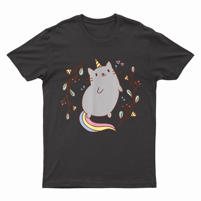 Cute Unicorn Cat Kitten Graphic T-Shirt