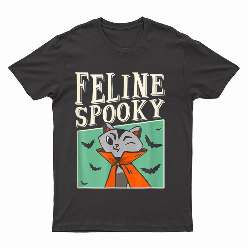 Feline Spooky Halloween Cat Owner Costume T-Shirt