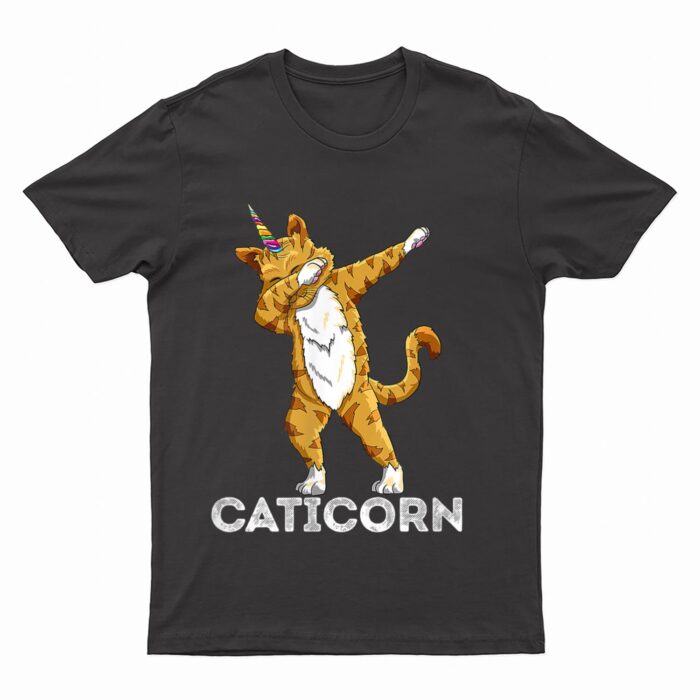 Funny Cat Kitten Caticorn Cat Dabbing Cat Lover T-Shirt