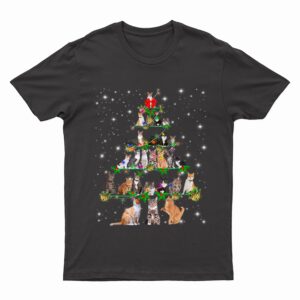 Funny Cats Christmas Ree Ee Ornament Decor Cat Lover T-Shirt