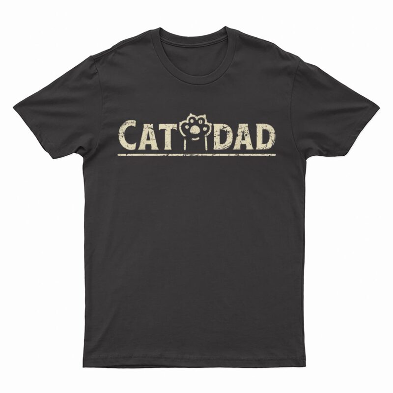 Funny Fathers Day Cat Dad T-Shirt