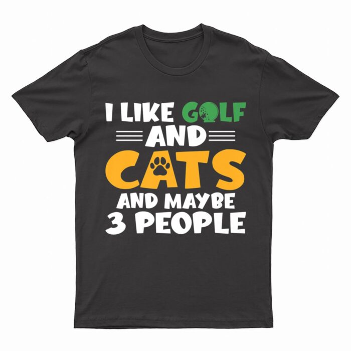 I like Golf and Cats and maybe 3 People Golf Golfing Premium T-Shirt