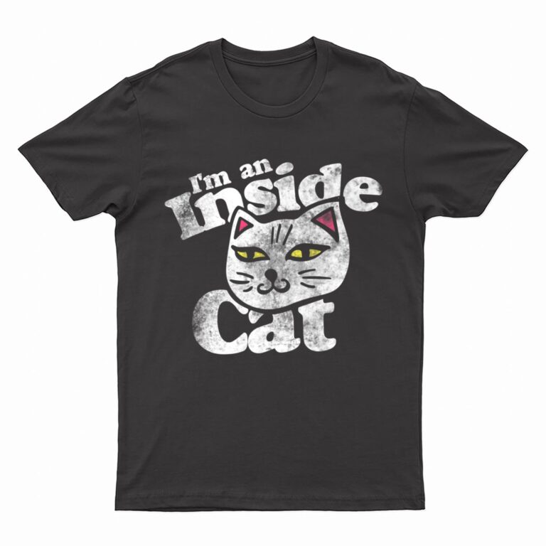 I'm an inside cat  vintage style cat lovers T-Shirt