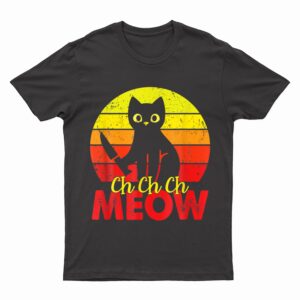 Murderous Black Cat With Knife Funny Halloween Cat Lover T-Shirt