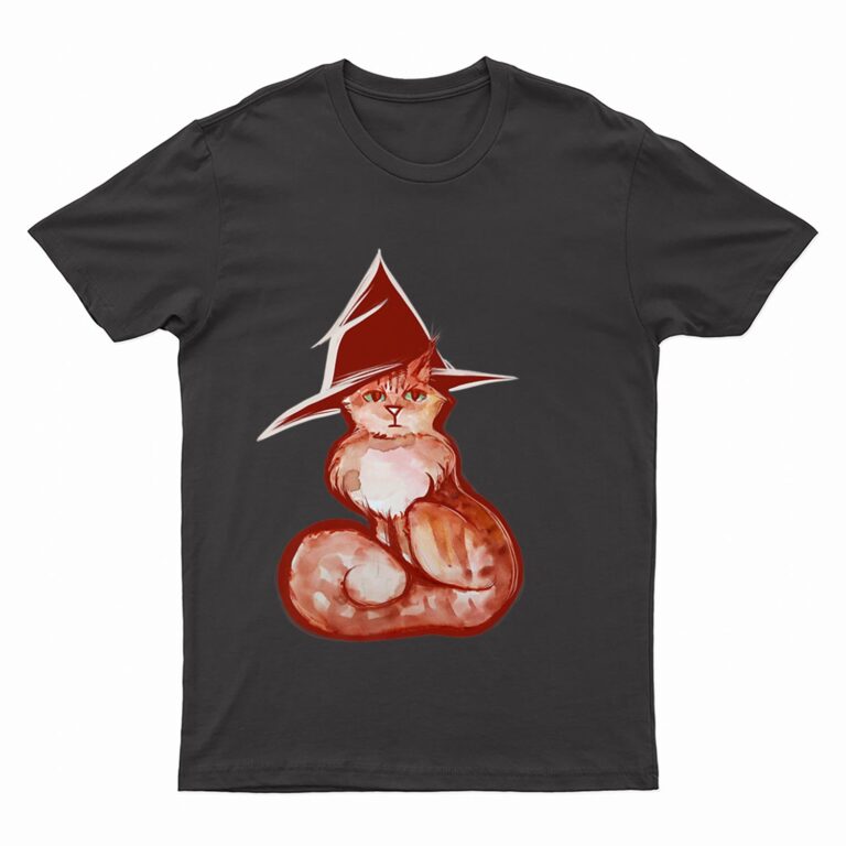 Orange Cat Witch Tabby Oranges Kitty Cat T-Shirt