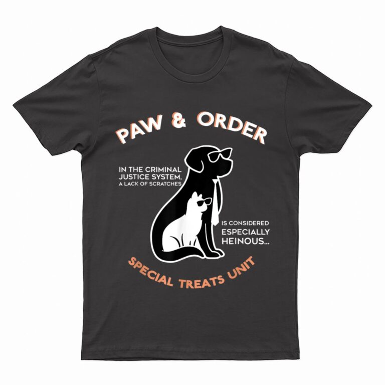 Paw and Order Special Treats Unit Training Dog And Cat T-Shirt