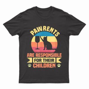 Pawrents Outfit Cat Women Cat Men Cat Parents Funny T-Shirt