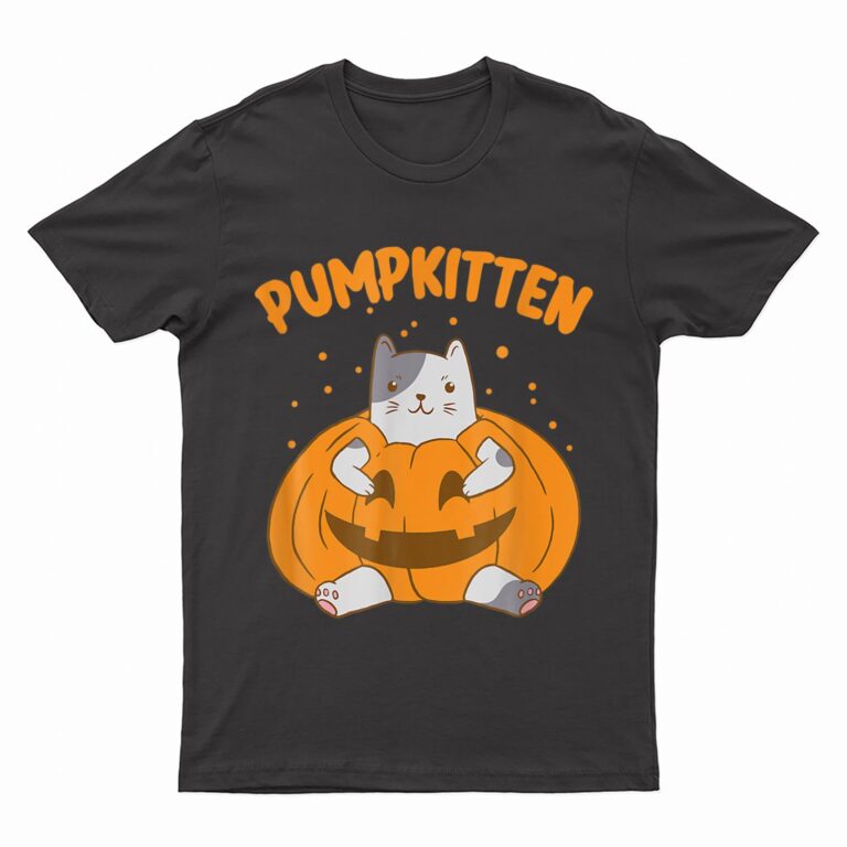 Pumpkitten Halloween 2022 Group Funny Pumpkin And Cat T-Shirt