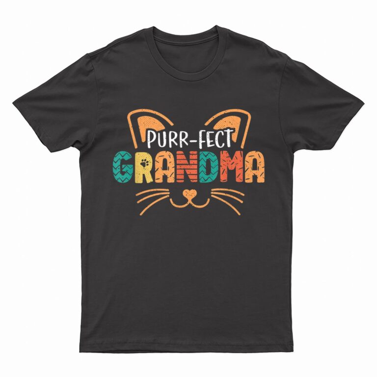 Purr-fect Cat Grandma Cats Lover T-Shirt