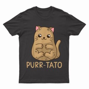 Purrtato Cat Potato Cat Lover Idaho Potatoes T-Shirt