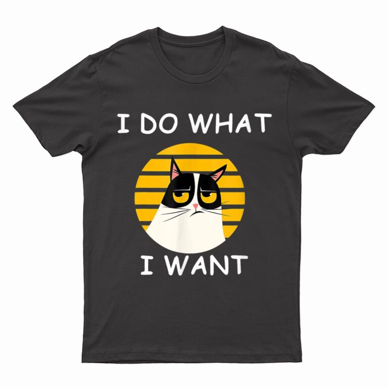 Retro I Do What I Want With My Cat Funny Cat Love T-Shirt