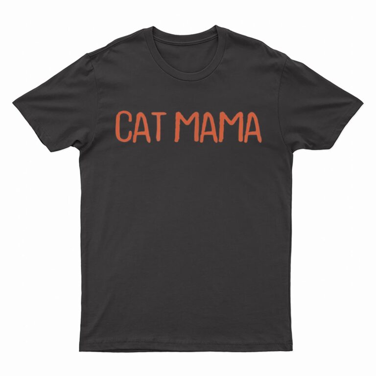 Retro Vintage Simple Funny Cat Mama T-Shirt