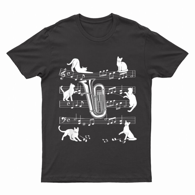 Tubist Cats for Cat loving Tuba player T-Shirt