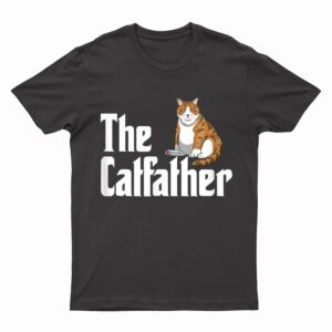 funny catfather shirt Funny Meow Cat for Dad Lover T-Shirt