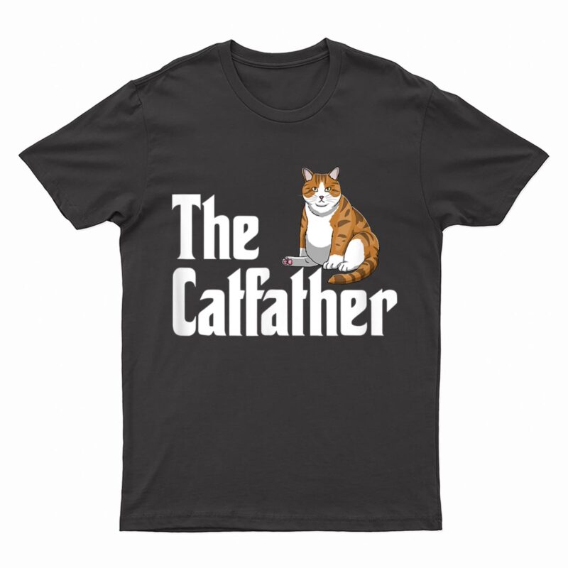 funny catfather shirt Funny Meow Cat for Dad Lover T-Shirt